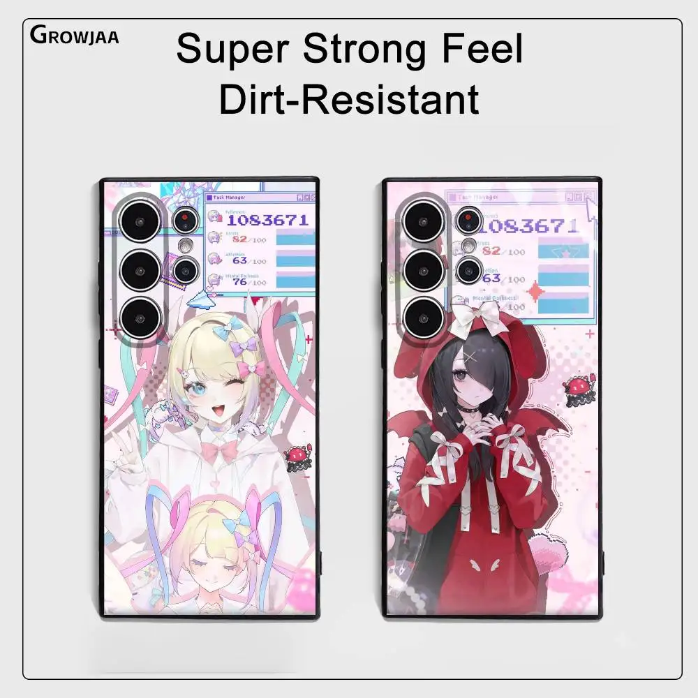 

N-Needy Streamer Overload Phone Case For Samsung Galaxy S25 S24 S22 S23 Ultra S21 S20 Plus 5G Frosted Full Cover Soft Case