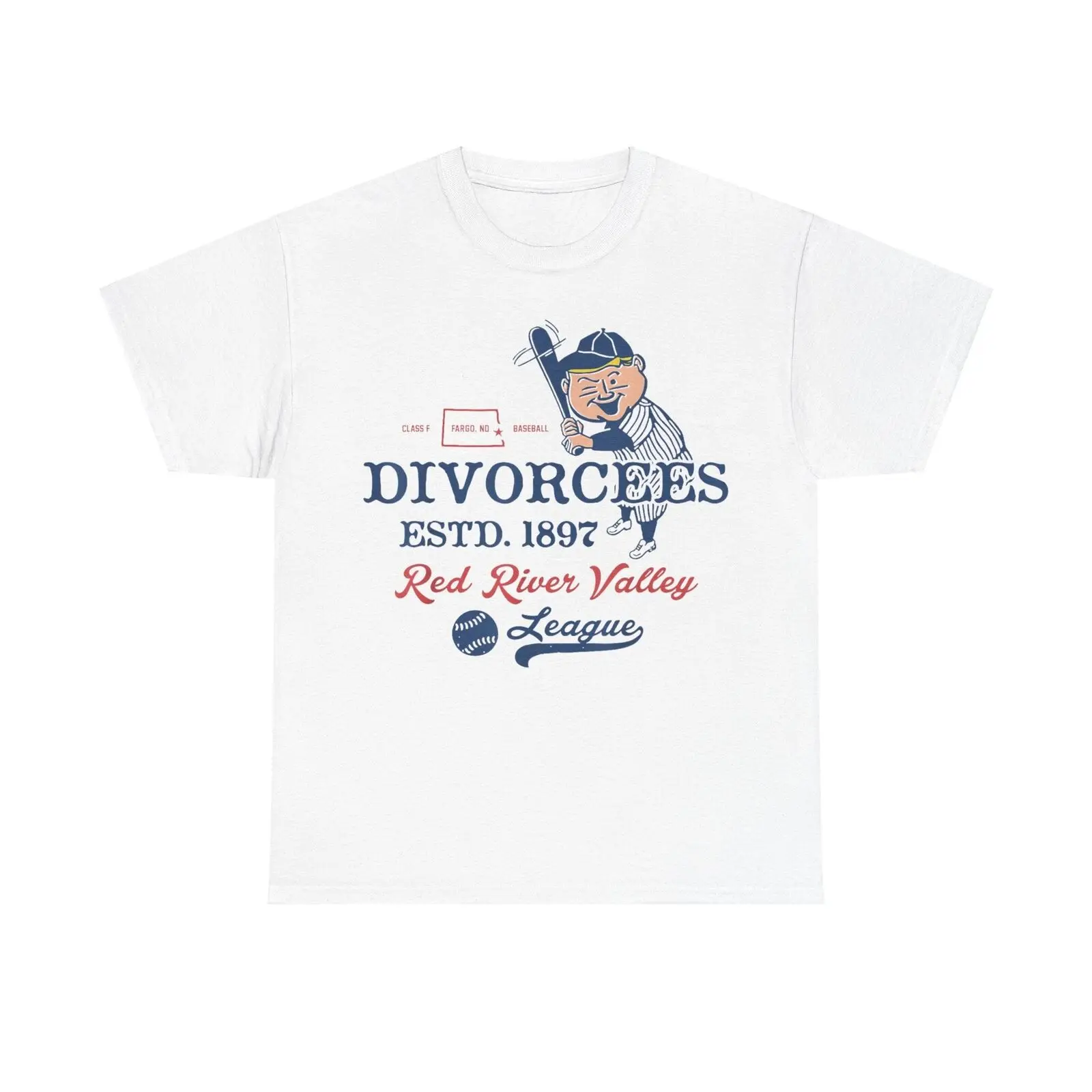 Fargo Divorcees North Dakota Nostalgic Retro Baseball Team T shirt