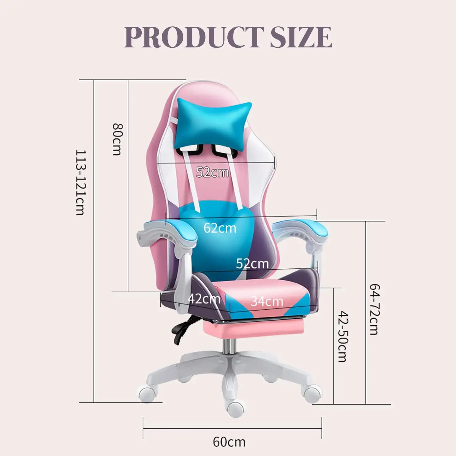 RGB LED Gaming Chair for Adult - مراجعة Rgb Gaming Chair وسعره