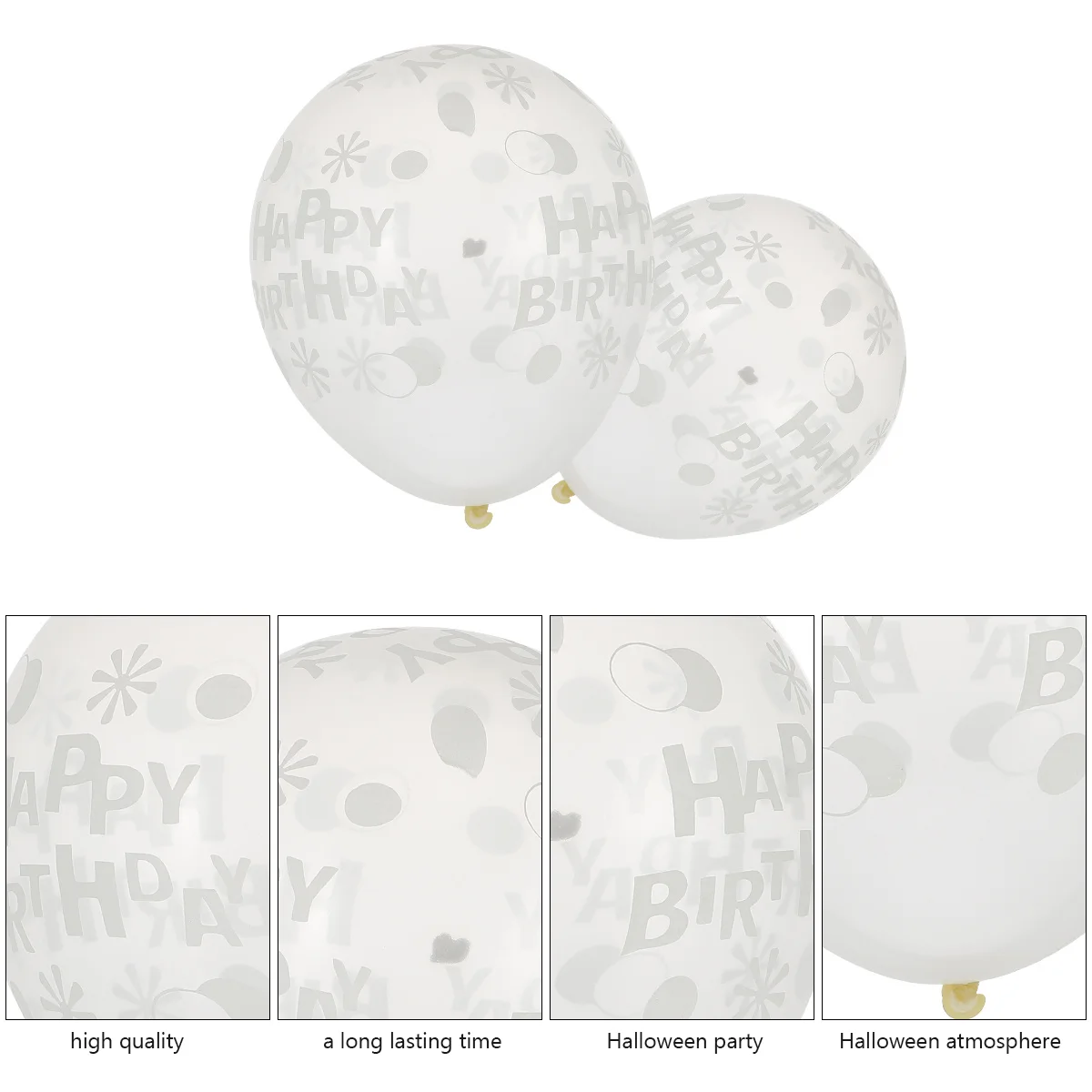 

50 Pcs Halloween Party Decor Balloon Balloons Light Decoration Supplies