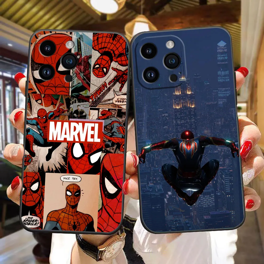 

Marvel Spider Spiderman Phone Case For Infinix TECNO POP SPARK SMART 6 7 8 9 10 CAMON 40 30 30S 16 17 20 20C 30C Go Pro TPU Case