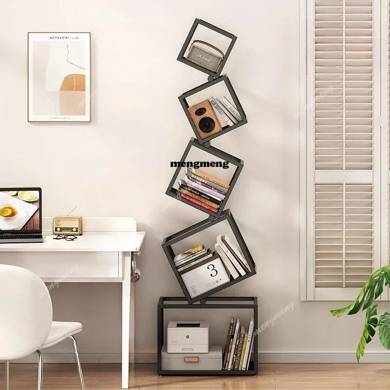 

Современная угловая книжная полка ZQ8000 в скандинавском стиле для гостиной, органайзер для книг, мебель для дома и квартиры