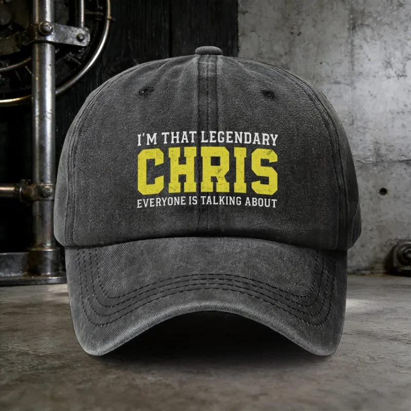 Legendary-Chris-Vintage-Washed-Baseball-Cap-Unisex-Casual-Sun-Hat-for-Everyday-Outings