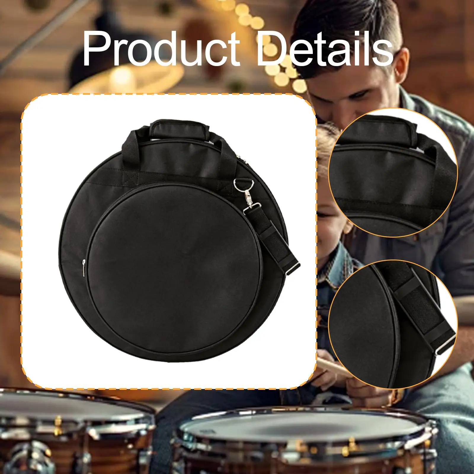 53 سنتيمتر الصنج حقيبة فواصل قابلة للإزالة الغبار المحمولة حمل مقابض حقيبة يد الصنج حقيبة الحفلة ل بروفات الحفل الأداء #5