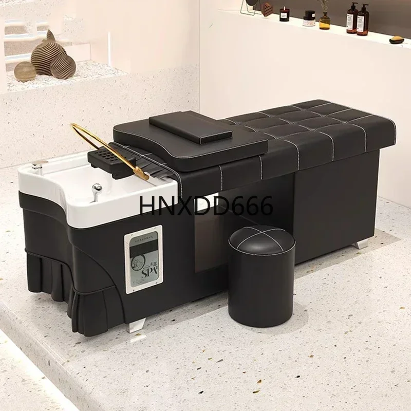Modern Massage Shampoo Bed Water Circulation Recliner Salon Thaise Shampoo Bed Barbershop Beauty Barbearia Commercial Furniture