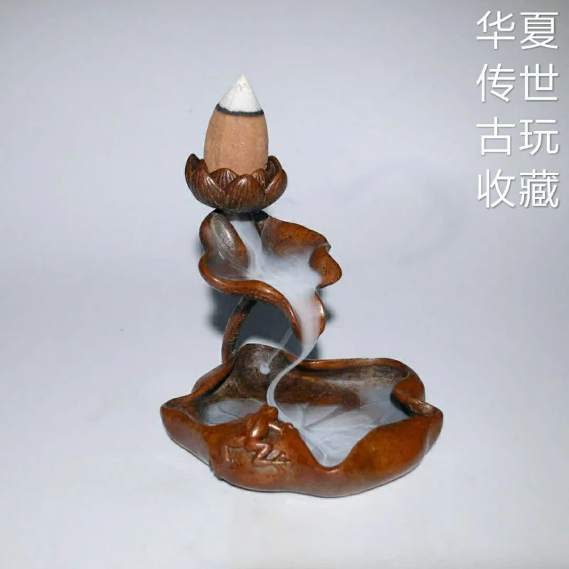 Antique miscellaneous : pure items, solid copper incense burner, small tea pet, paperweight