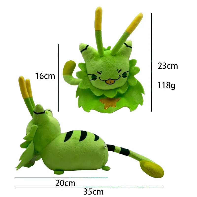 

New Gnarpy Discovers The Internet Green Cat Plush Toys Stuffed Dolls Oft Pillow Home Decoration Dolls For Birthday Gift