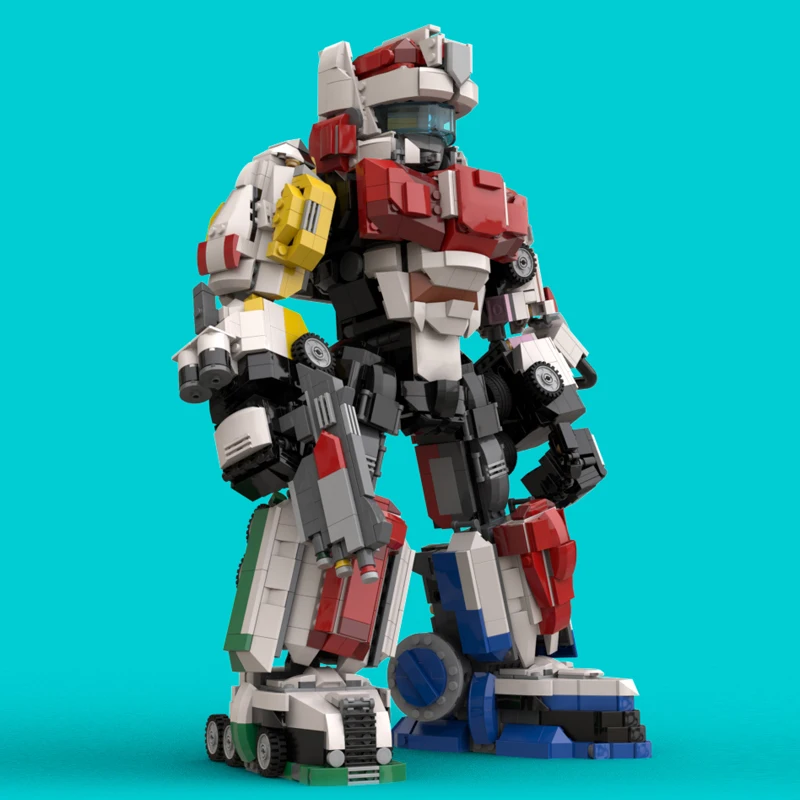 Moc Dekarangered Robot Japanese Anime Building Blocks Assembled Model Mecha Battle Robot Bricks Toy Children Gift
