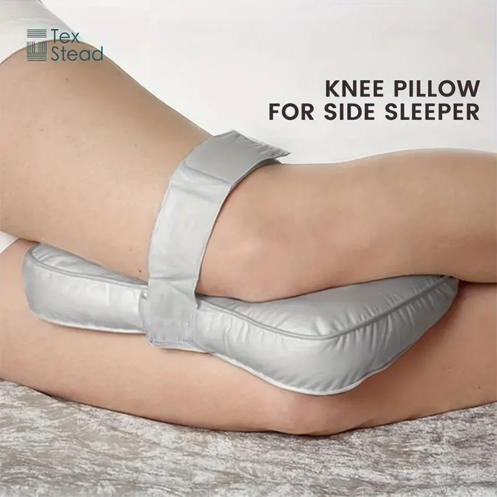 Memory Foam Leg Pillow with Straps - Knee Spacer for Side Sleepers, Amazon Bestseller