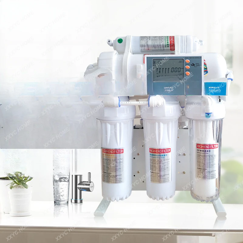 800/1200G Barrel free Commercial Water Cluster Purifier RO Reverse Osmosis Five Stage Filtration