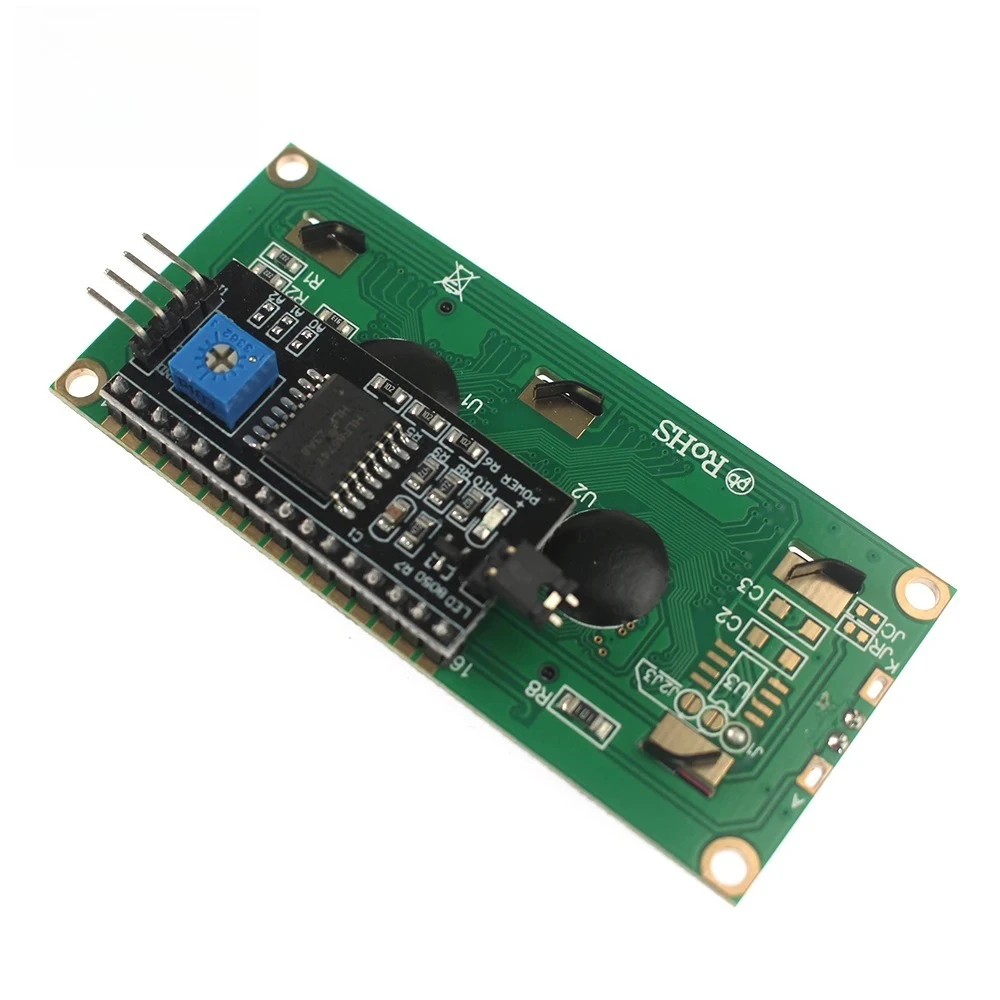 

Модуль LCD1602 с интерфейсом IIC/I2C 16x2, желто-зеленая подсветка, ЖК-дисплей, модуль преобразования уровня 5 В для Arduino DIY Project