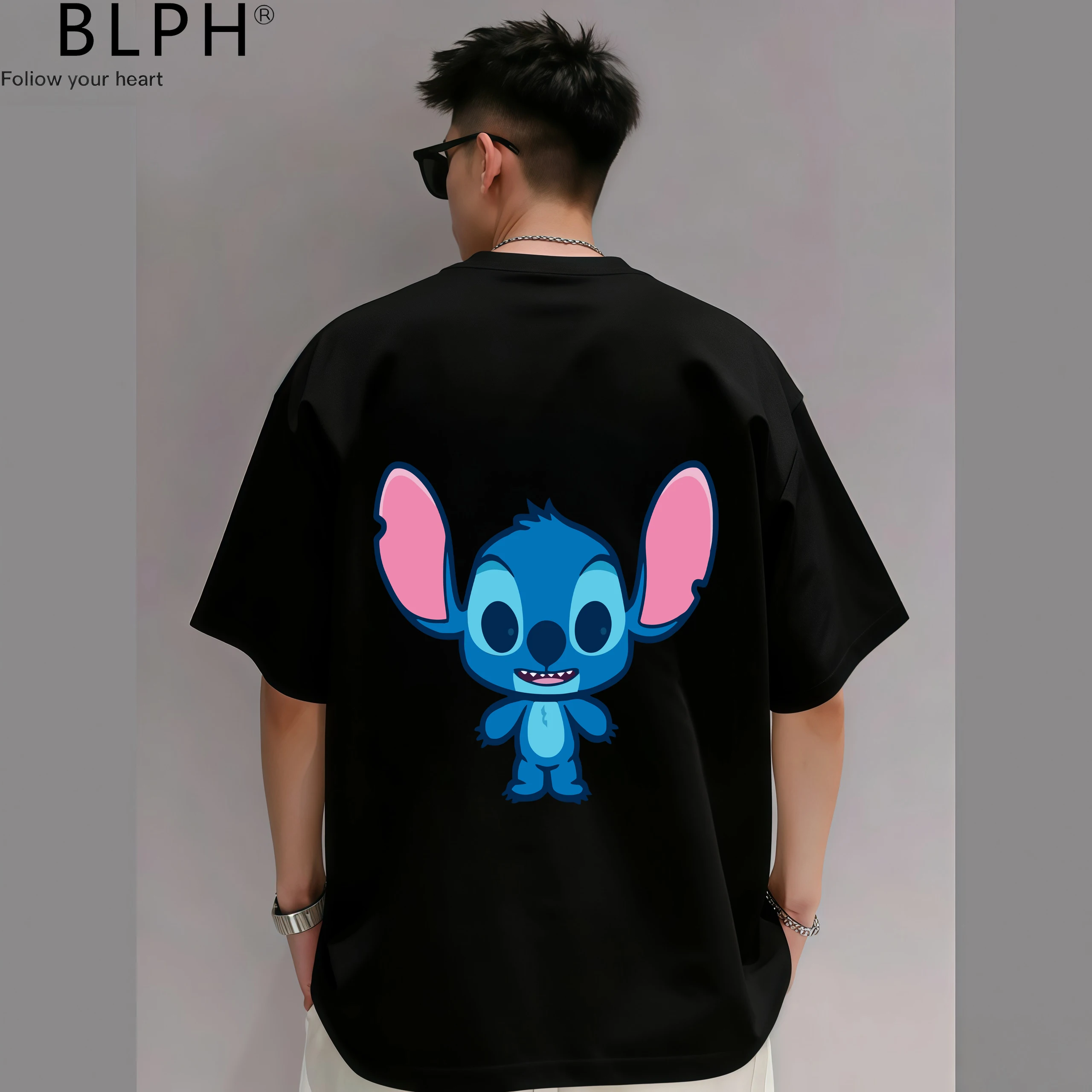 

Модные парные футболки Fashion Stitch Angel для влюбленных, летние дышащие комплекты из трех предметов с коротким рукавом для всей семьи (родители и дети), повседневная одежда