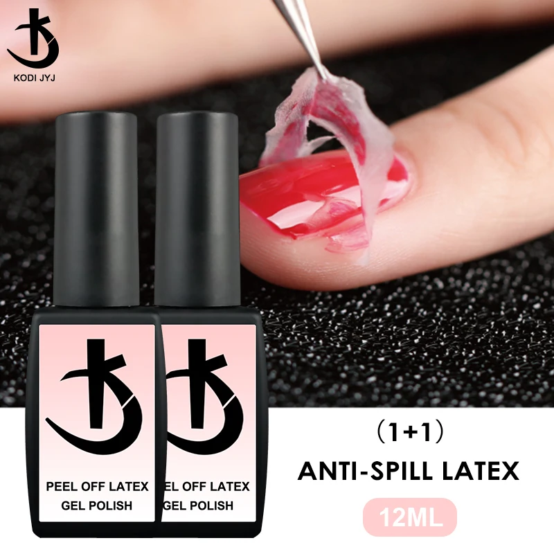 KODI JYJ Peel Off Latex Gel Polish 12ml Anti-spill Gellac Manicure Semi-permanent Nail Polish Liquid Latex for Nails Quick Dry