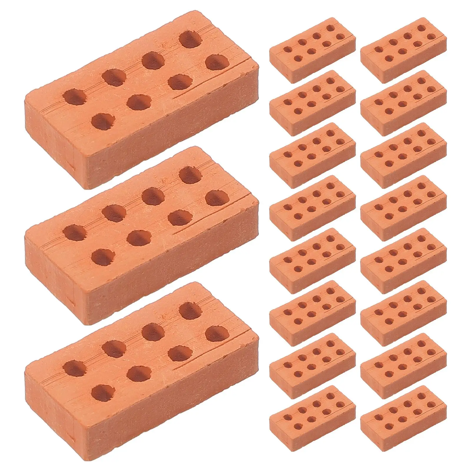 50Pcs Dollhouse Miniature Simulation Brick DIY Miniature Brick Models Simulation Mini Brick Models DIY Mini Bricks for Building