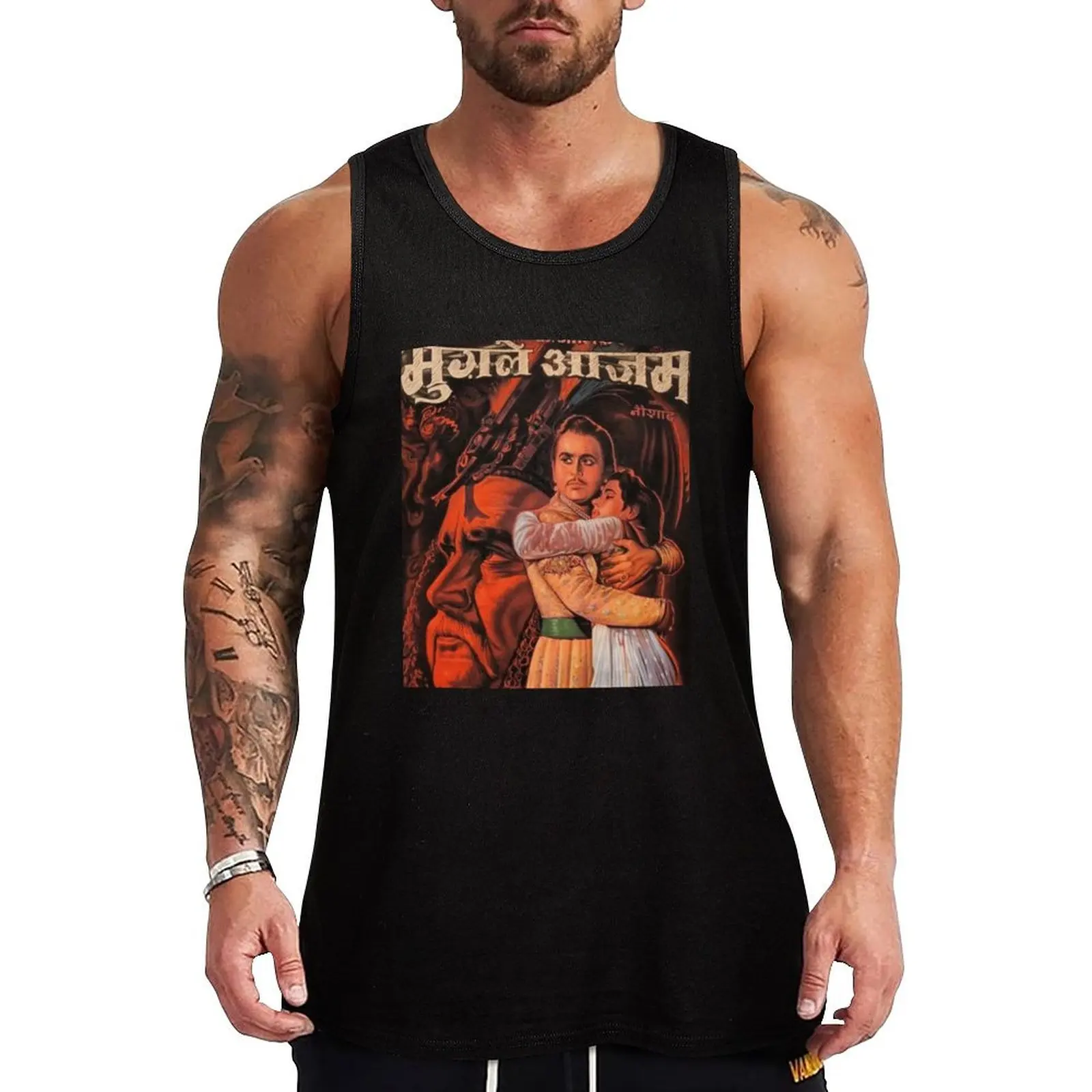 Mughal-E-Azam Poster Tank Top Work Gear Tank Top Utility Durable Sleeveless