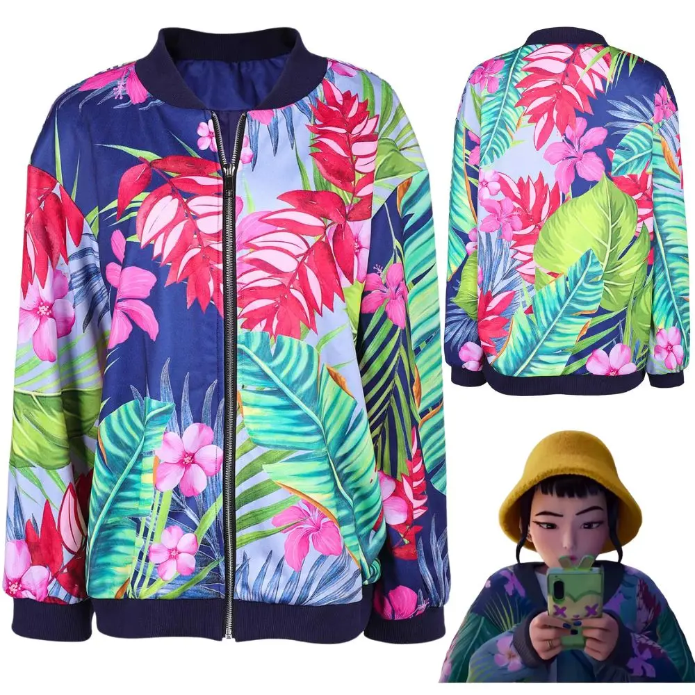

Kpop Demon Hunters Zoey Cosplay Sweatshirt Costume for Women Girls Coat Roleplay Outfits Fancy Dress Halloween Carnival Suit