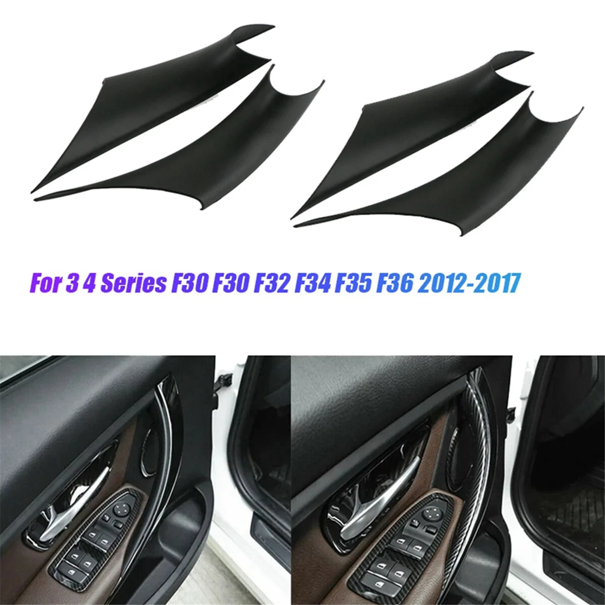 4 шт., отделка для подлокотника BMW 3 4 Series F30 F32 F34 F35 F36 12-2017