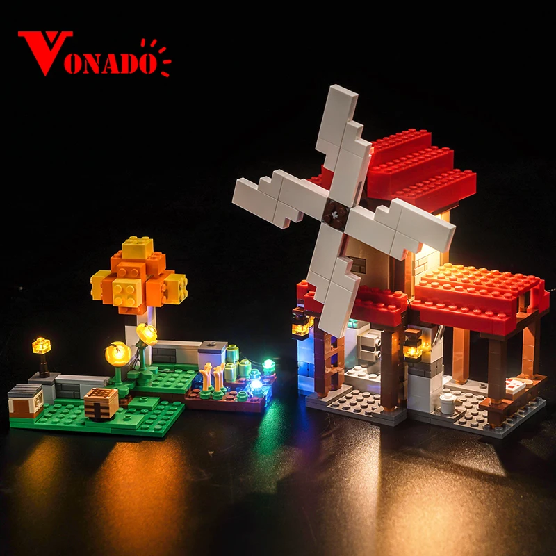 

Vonado 5V LED light 21262 set is suitable for The Windmill Farm building block gift (only including lighting accessories)