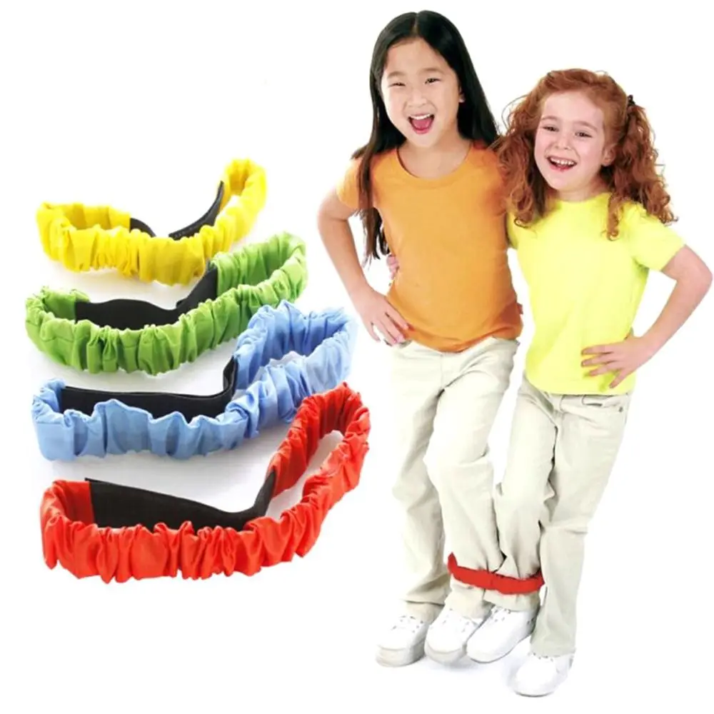 Two People Three-legged Ropes Sports Game Running Race Toys Fun Kids Cooperation Training for Children