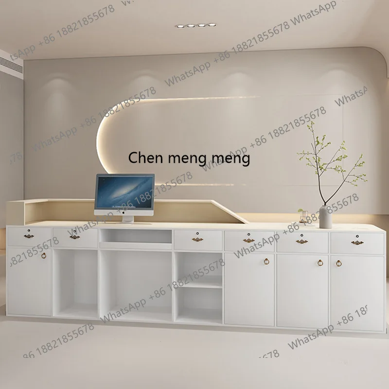 Salone di bellezza Bar Negozio di abbigliamento pagina di cassa Banco reception bellezza dentale Reception commerciale aziendale Banco reception