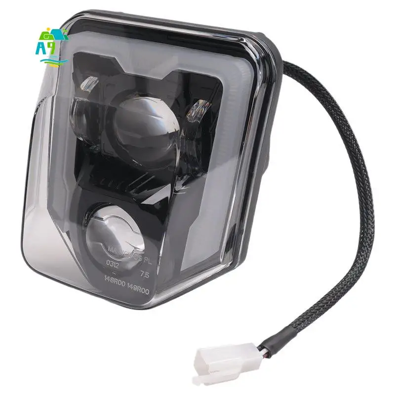 

A09E-Motorcycle Headlight For 125 250 300 501 701 250I 300I FE250 FE350 Dirt Bike Enduro LED Light Head Light Lamp Par