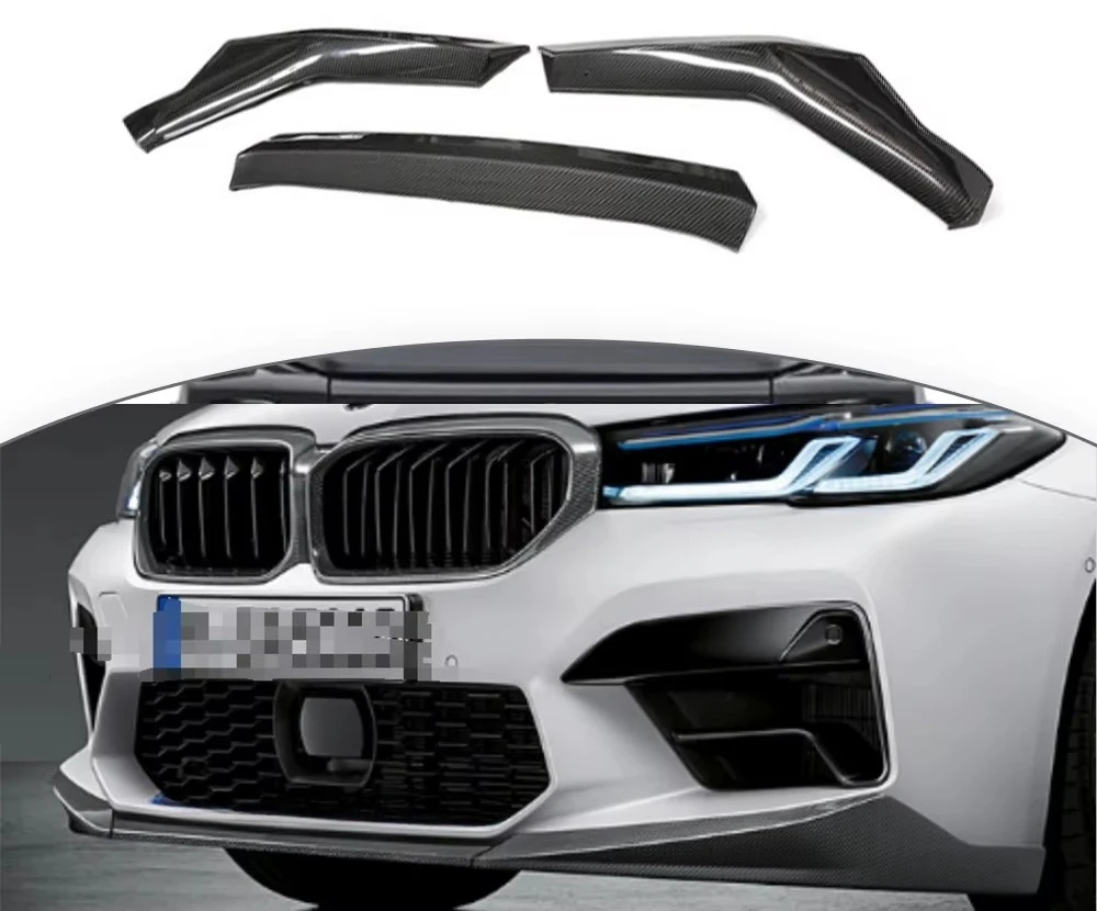 

New 2022 F90 M5 MP Style Carbon Fiber Front Bumper & Splitters Upgrade Kit for F90 M5