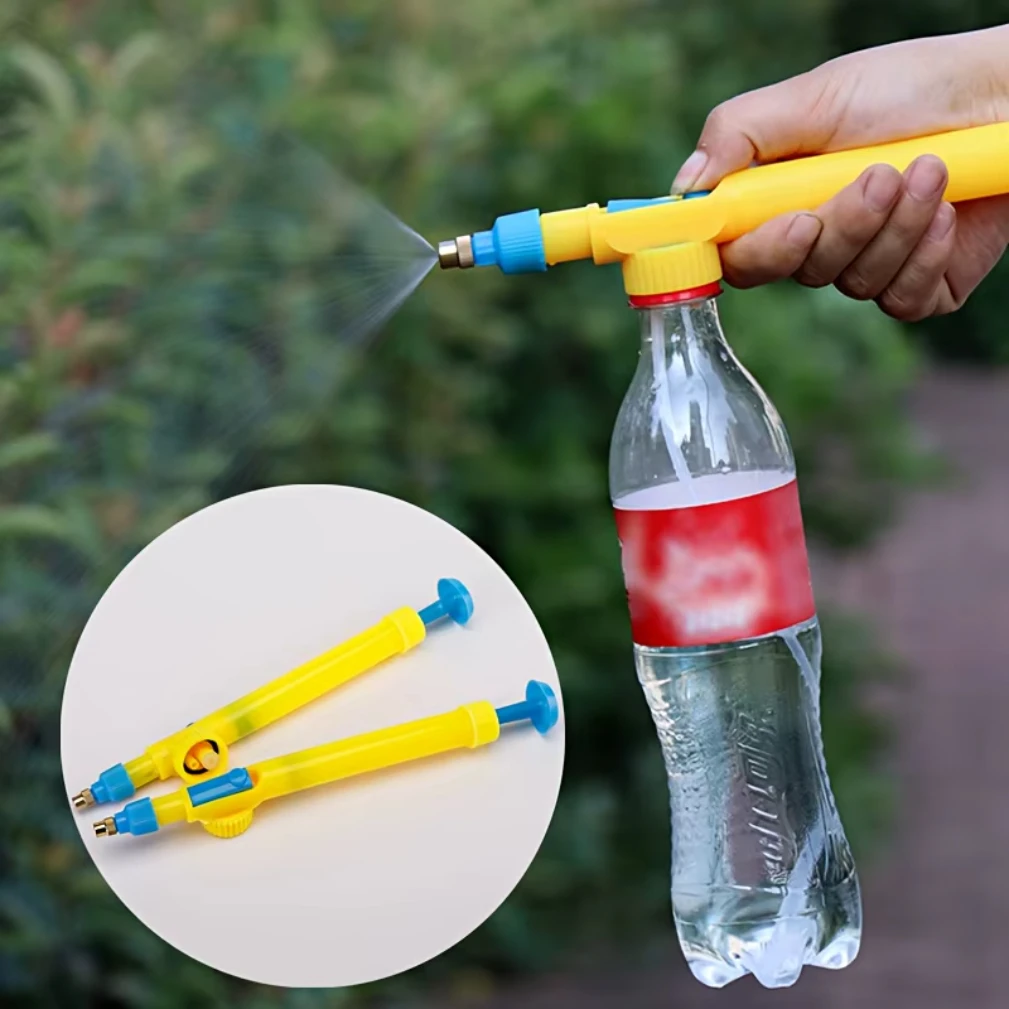 

Randomly Select One in Blue and Red Manual High Pressure Air Pump Manual Sprayer Adjustable Drink Bottle Spray Head Nozzle Garde