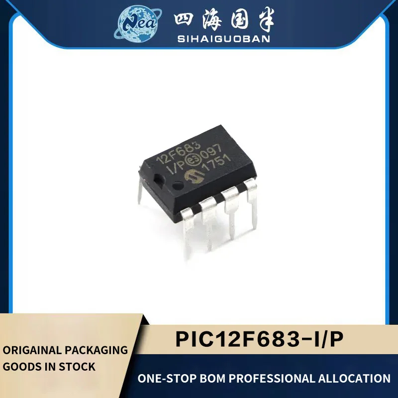 

2PCS Electronic Components PIC12F683-I/SN SOIC8 PIC12F683-I/P DIP8 IC BUF NON-INVERT 5.25V