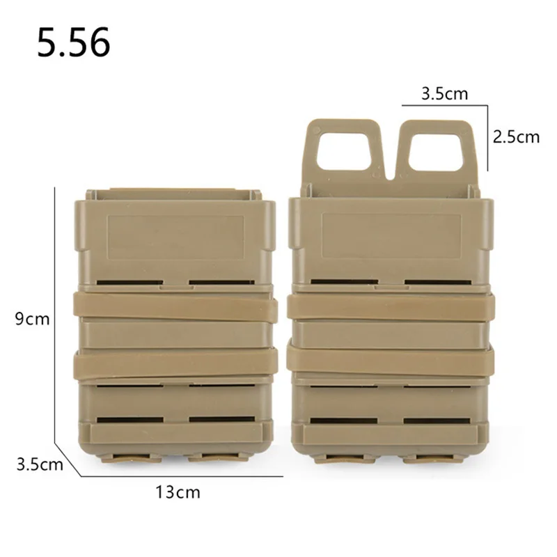 Tactical Fast Mag Release Magazine Pouch for 5.56 7.62 Glock M4 Magazine Accessory Case With Molle System Quick Pull Sleeve Box