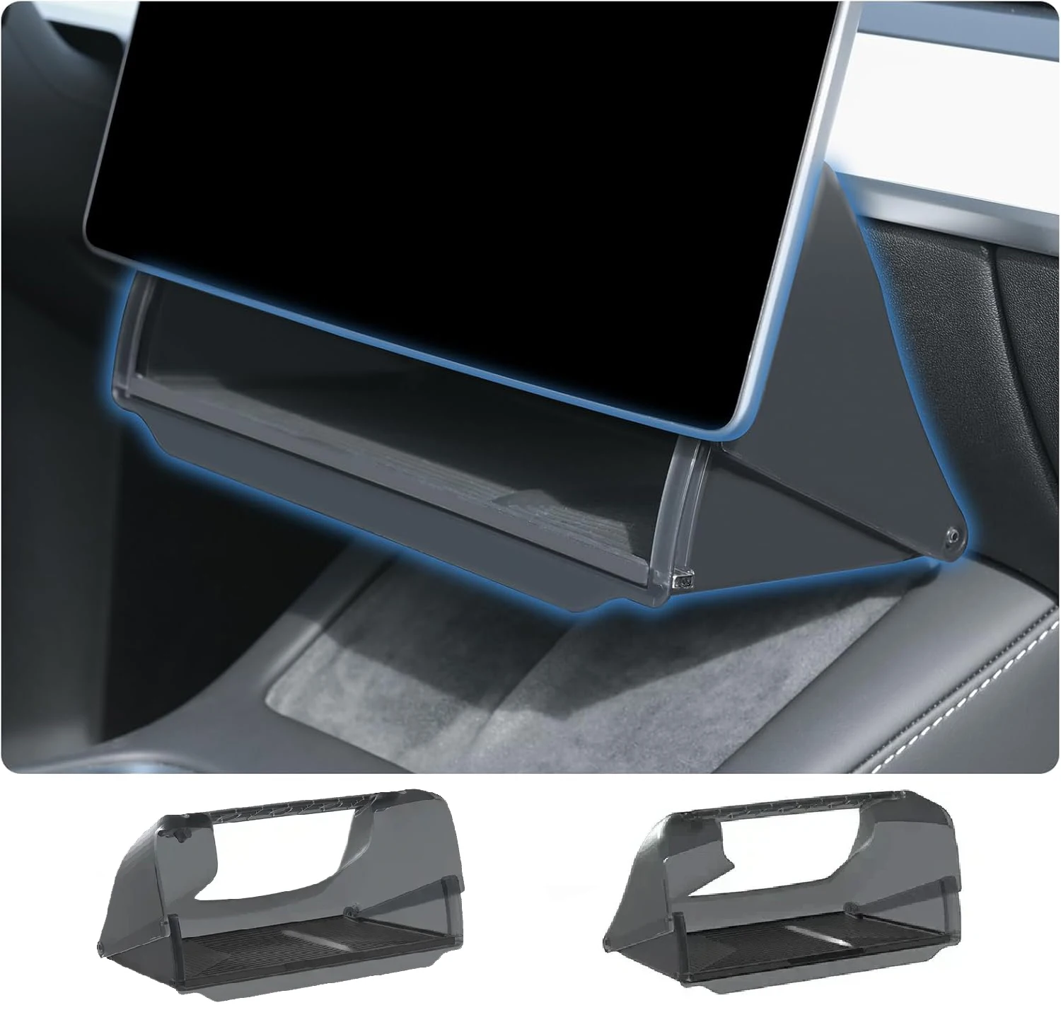 For Tesla Model Y/3 Highland Model Y Juniper Hidden Storage Box Organizer Tray Under Central Control Screen Box Car Accessories