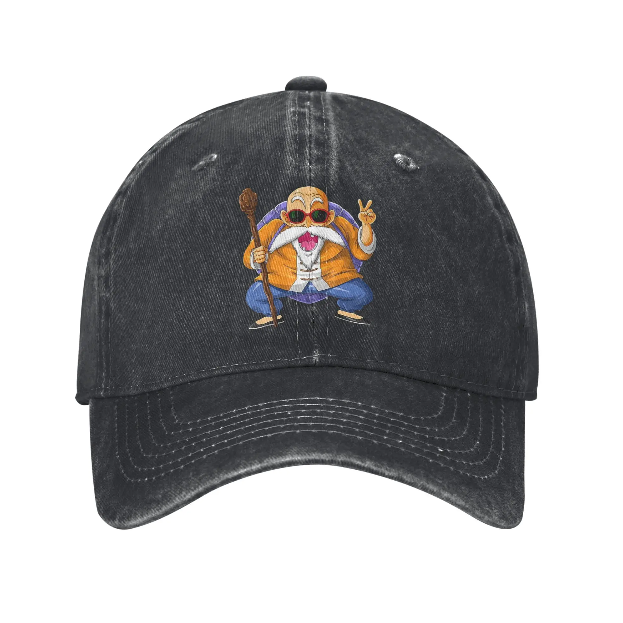 Gorras Unisex DragonBall Master Roshi, accesorios, gorras de béisbol, gorra Snapback Vintage de dragon ball ajustable