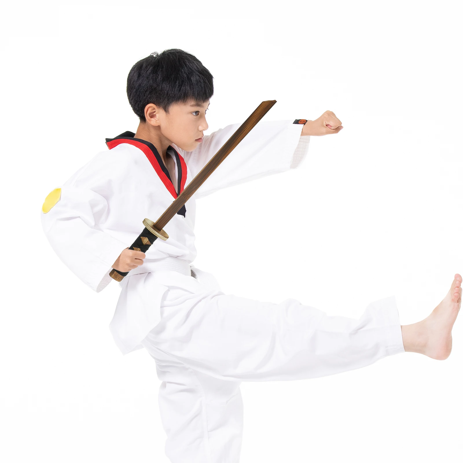 1pc Hout Voor Kinderen Lichtgewicht Trainingszwaard Voor Buiten Spelen Halloween Party Cosplay Prop Kinderen Zwaard Speelbal