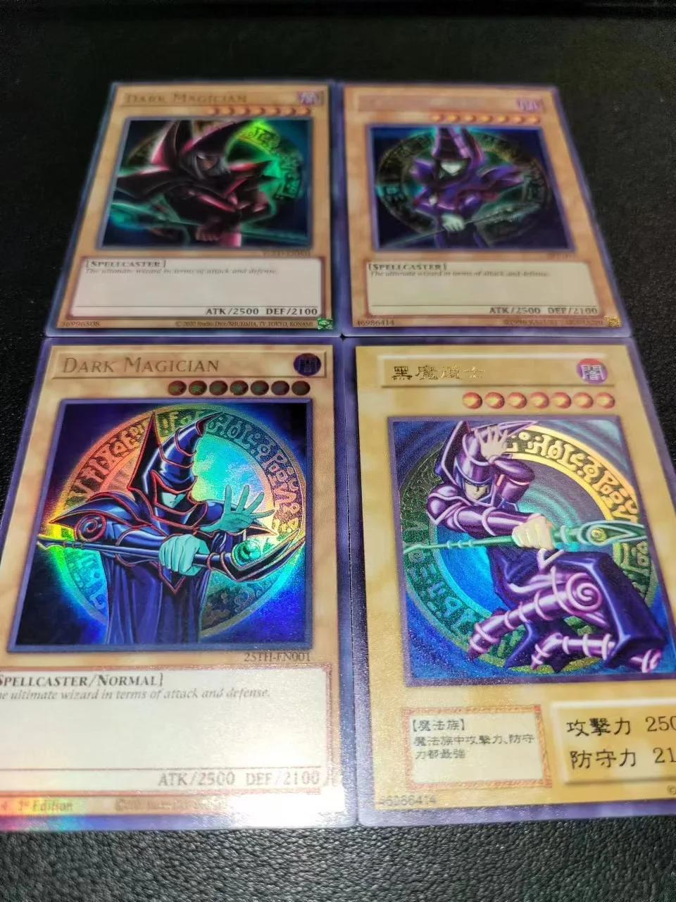 Yu-Gi-Oh Dark Magician English Japanese Series Children\'s anime cartoon game card toys collection gift(Not Original)