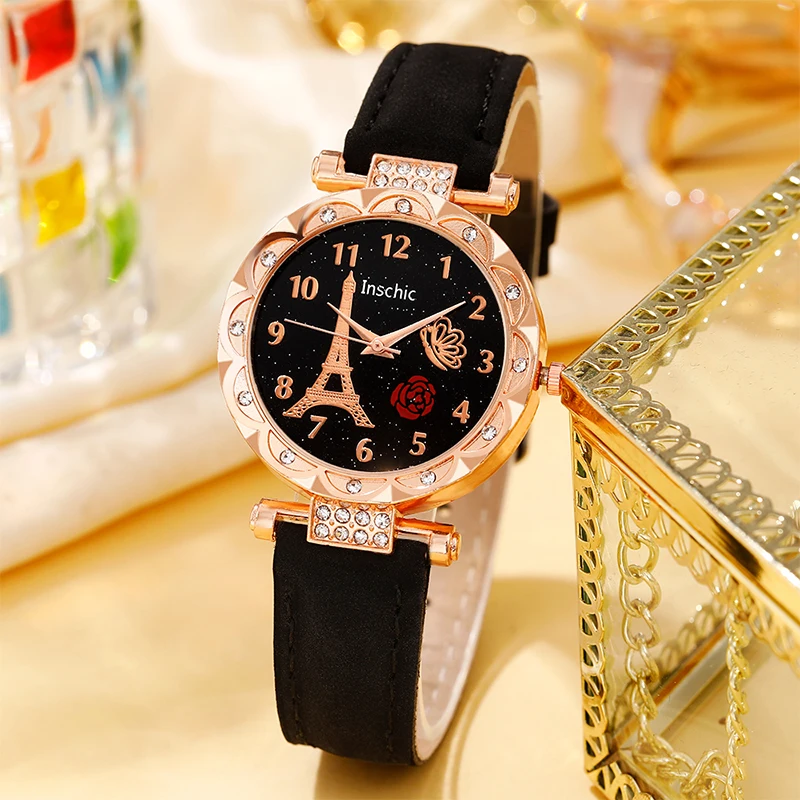 6pcs Compact And Exquisite Quartz Watch For Valentine's Day, Ramadan, Birthdays, The Ideal Gift For Friends And Family