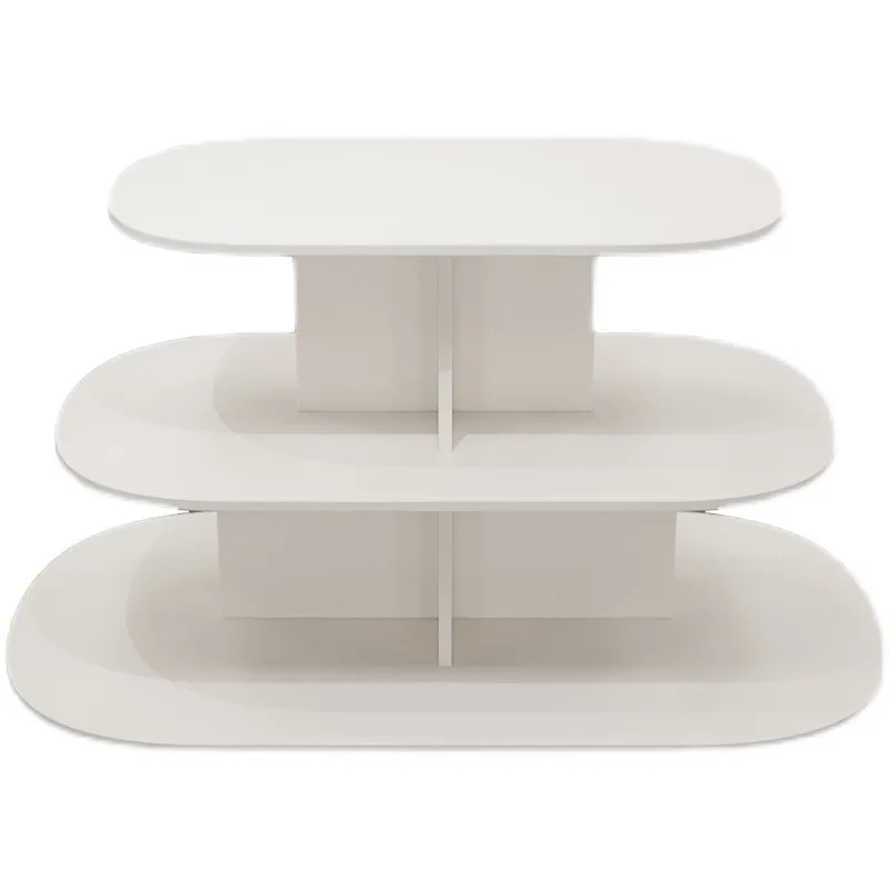 Multifunctional Shelf Bank Gift Display Rack Shoe Display Stand Supermarket Stack Head Rack Round Middle Island Cabinet
