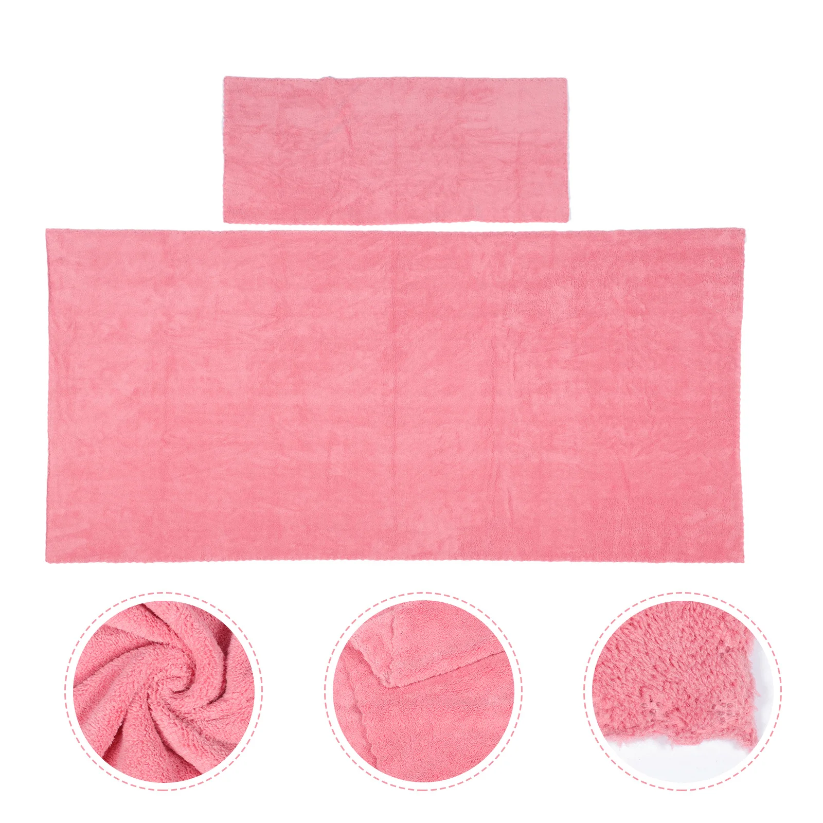 

1Set Coral Fleece Bath Towel Thickened Supple Shower Towel Home Absorbent Comfortable Bathroom Supplies Bathroom Supplies