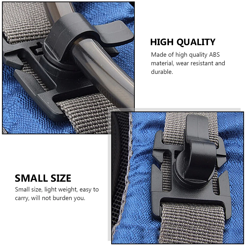 

10pcs Water Bag Clip ABS Material Lightweight Durable Outdoor Backpack Accessories Tools Fittings Mountings Rain Proof