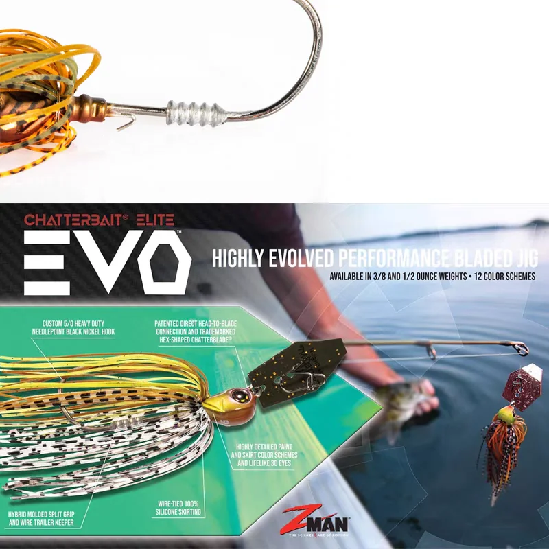

Imported From The United States ZMAN CHATTERBAIT ELITE EVO Lure Bait Glue Group, Elite Water Retaining Plate JIG