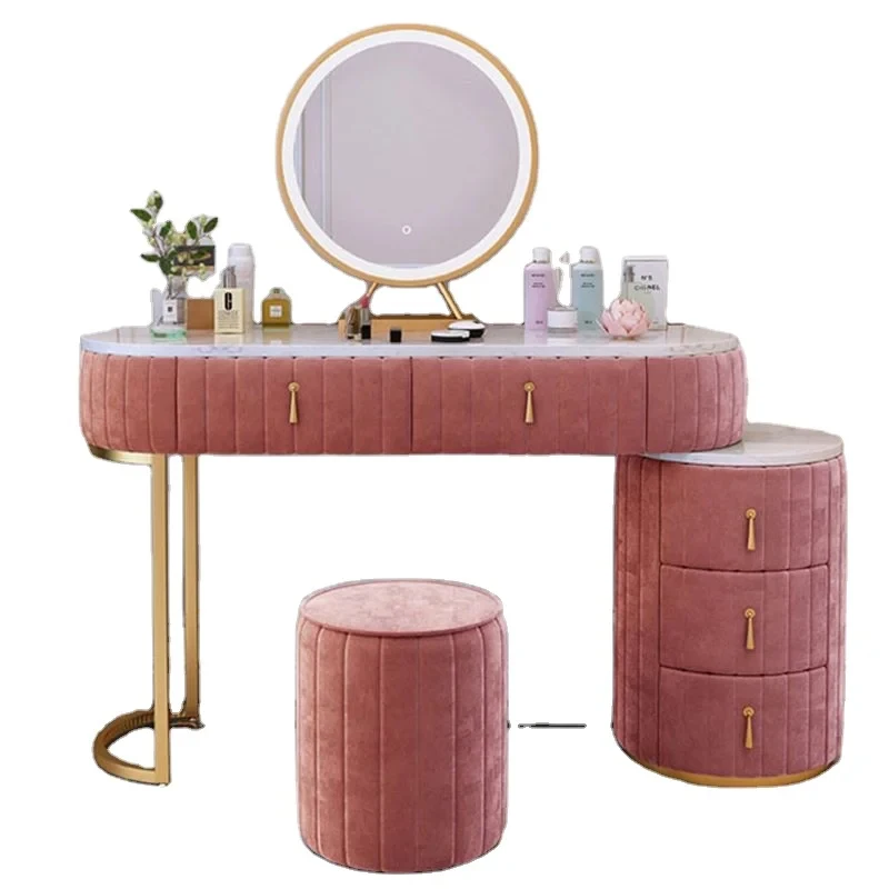 

Customize.Dressing Table Drawer Integrated Bedroom Net Red Ins Nordic Modern Minimalist Princess Light Luxury High-end Makeup Ta