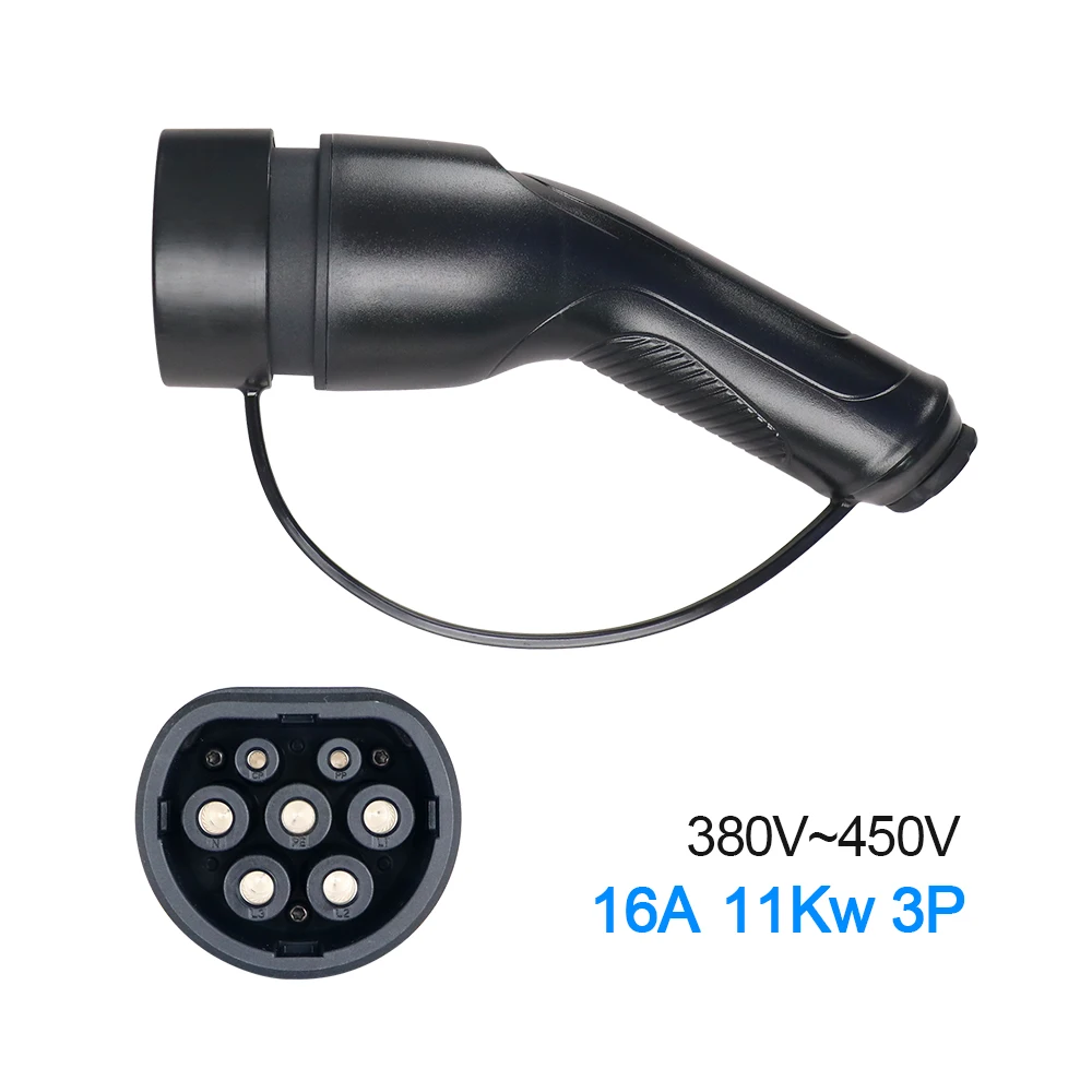 Kolanky 22KW نوع 2 EVs أنثى شاحن سيارات كهربائية التوصيل 3 المرحلة 16A IEC 62196-2 موصل شاحن EV للسيارات الكهربائية