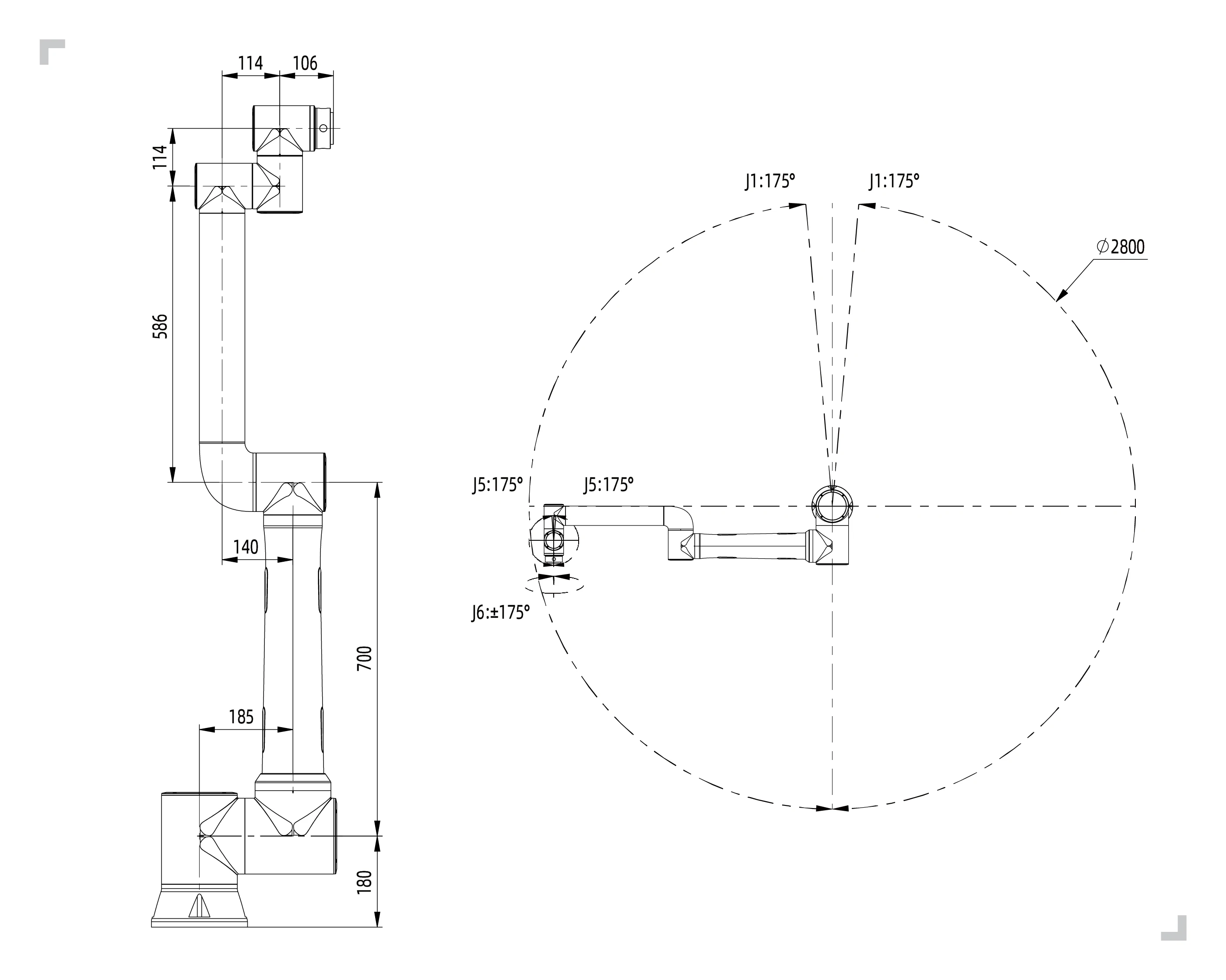FR10 Factory Custom Industrial 6‑Axis Collaborative Robot IP54 Beam Welding Cobot 40kg Payload With PLC Core Components