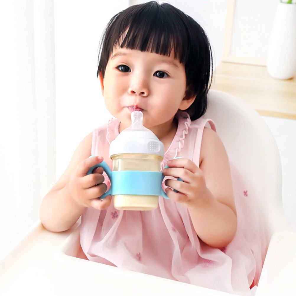 

Silicone Handle Baby Bottle Grip Portable Handles Holder for Feeding Accessories Sleeves Bottles