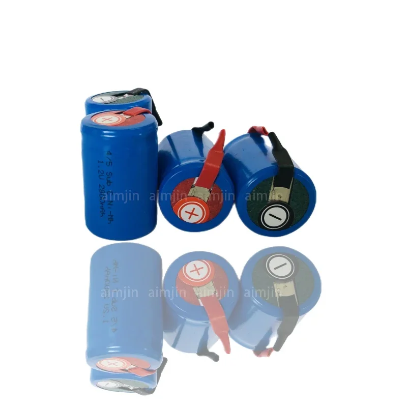 2026 جديد جودة عالية 4/5SC SC Sub C Li Po بطارية ليثيوم 1.2 فولت 2800 مللي أمبير بطارية NiMH قابلة للشحن مع قضيب لحام شحن مجاني
