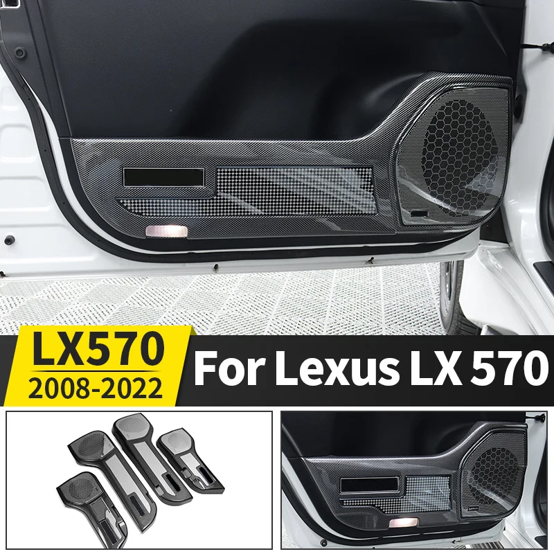 Car Door Speaker Protective Cover For Lexus LX570 LX450 2008-2022 2021 2020 2019 2018 2017 LX 570 Interior  upgraded Accessories