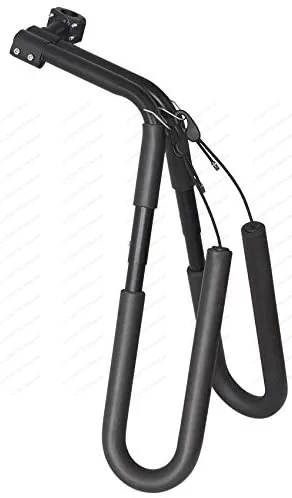 Aluminum stable black portable surfboard and bicycle carrier for marine waters
