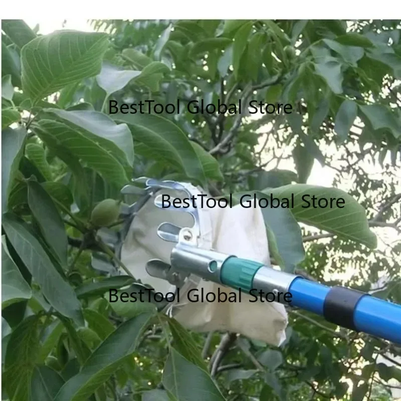 Pértiga telescópica de fibra de carbono para recolección de frutas/cosechadora de aceite de palma, varilla larga antideslizante