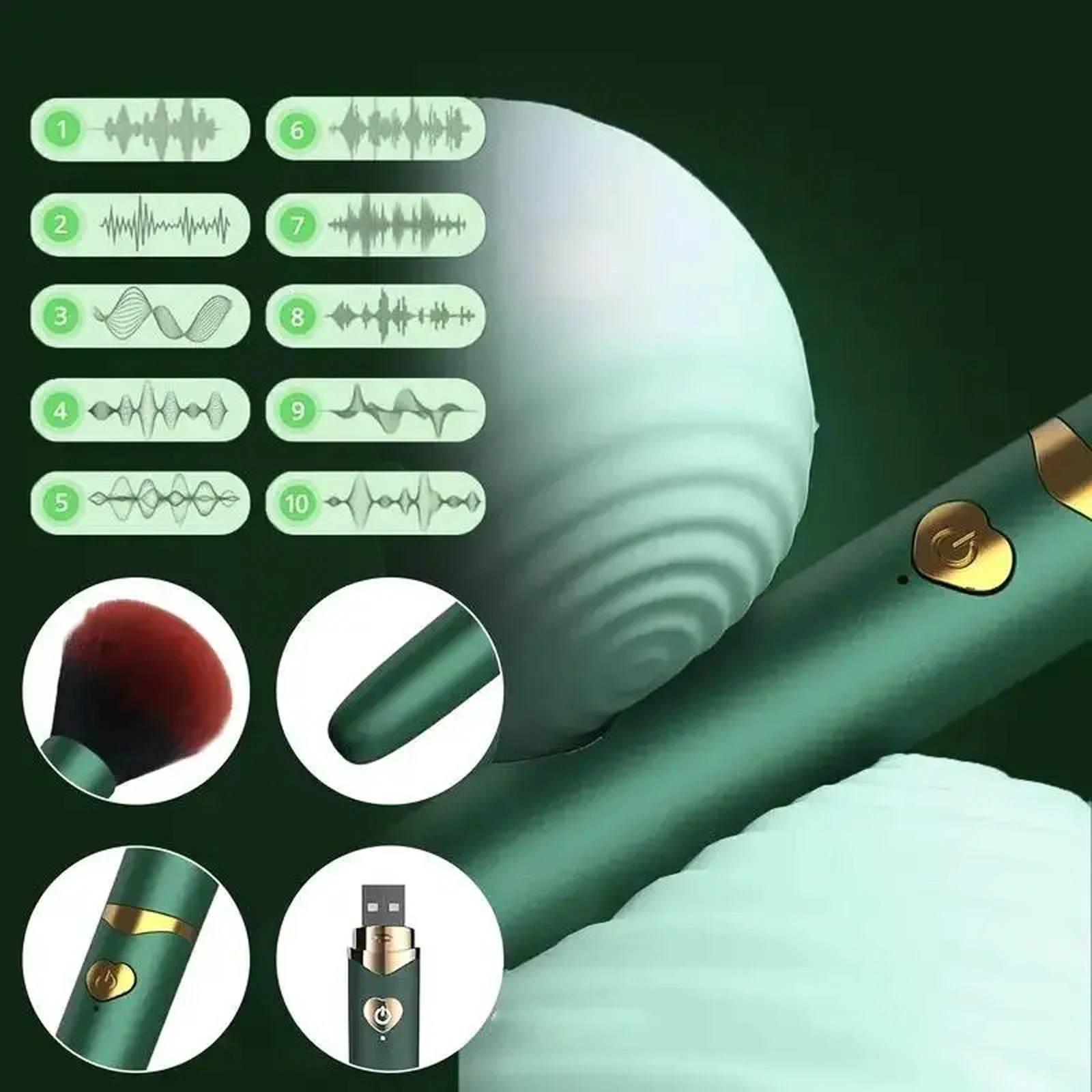 فرشاة للمكياج رصاصة هزاز G-بقعة الحلمة البظر الموزه محفز Av دسار عصا تدليك الجنس لعب للأزواج