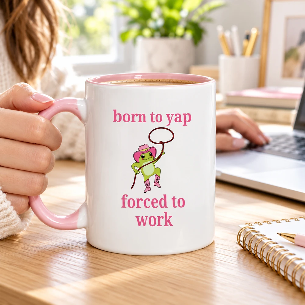 1 Novelty Frog Cowboy Mug, the One Who 