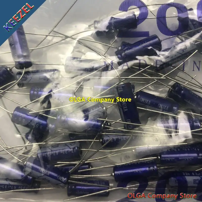 6X17MM Japan imported axial  VX 47UF 22UF  10UF   electrolytic capacitor 35V 6*17MM Accuracy: 20% . 50V470UF 10PCS -1lot