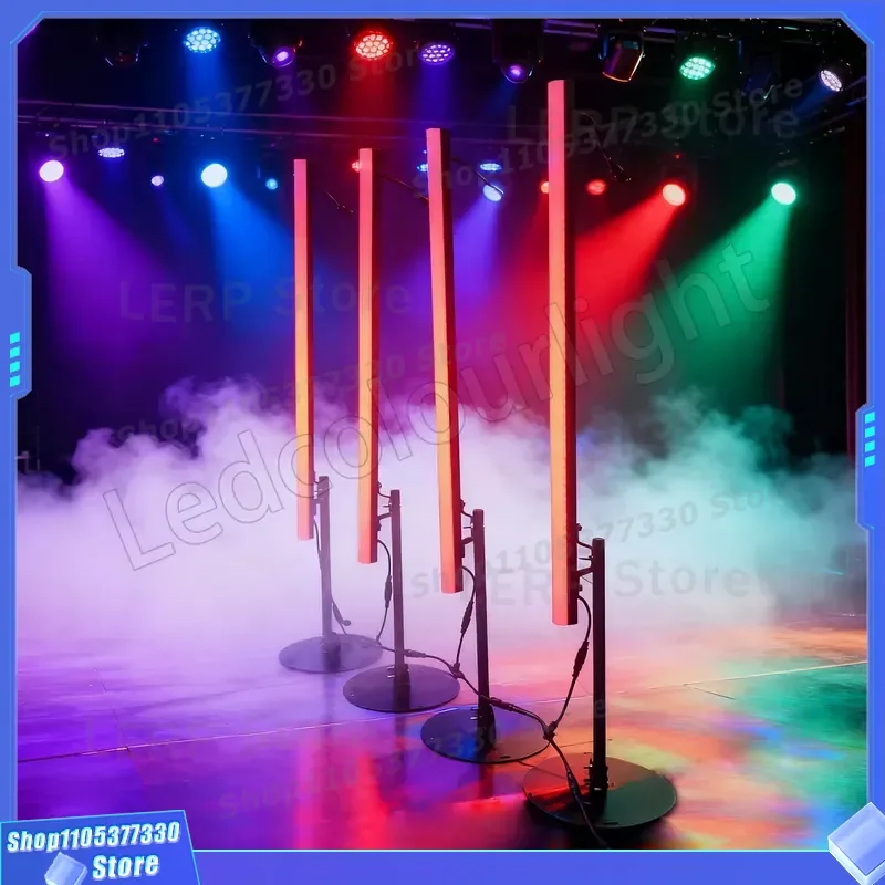 Outdoor LED Aluminum Vertical Tunnel Light Digital Tube DMX Pixel Stage Lighting Decoration for DJ Club Bar Atmosphere Effect